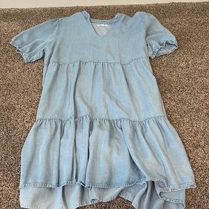 Brand New light washed flowy dress
